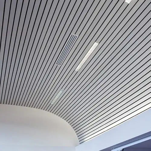Airport square tube ceiling