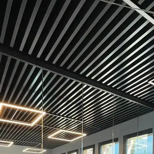 Cafe square tube ceiling