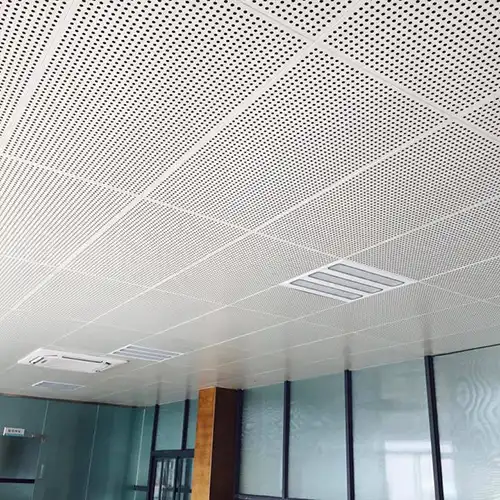 Office Metal Microporous Ceiling Installation