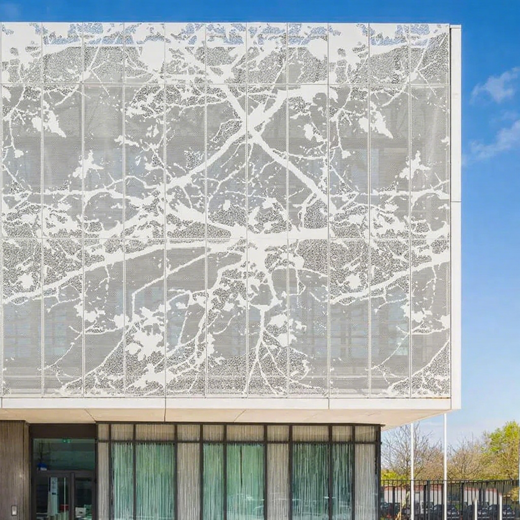 Tree Pattern Aluminum Perforated Panel For Wall Cladding